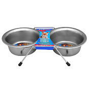 IndiPet Stainless Steel Double Diner